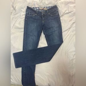 Paige hidden hills medium dark wash skinny leg women’s jeans